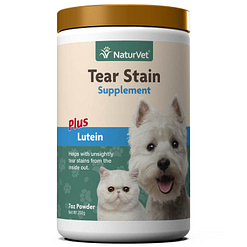 NaturVet Tear Stain Supplement Powder Plus Lutein For Dog & Cat 07oz