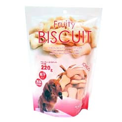 Petz Route Fruity Biscuit Dog Treats Strawberry