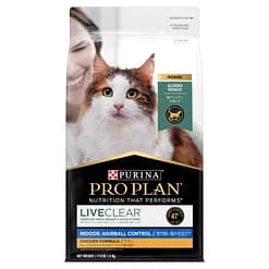 Purina Pro Plan Liveclear Indoor & Hairball Control Dry Cat Food