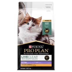 Purina Pro Plan Liveclear Kitten Cat Food 1.5kg