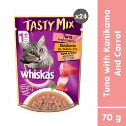 Whiskas Pouch TastyMix Tuna Kanikama Carrot 70g