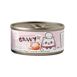 Jollycat Fresh White Meat Tuna & Crab in Gravy Canned Food for Cats 80g