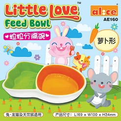 Petlink - Alice Little Love Bowl Carrot-Shaped - Rabbits