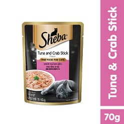 Sheba Pouch Cat Food Wet Food Tuna & Crab Stick 70g