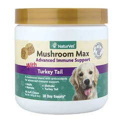 NaturVet Mushroom Max With Turkey Tail For Dog & Cat 60ct