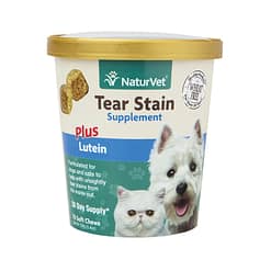 NaturVet Tear Stain Supplement Plus Lutein For Dog & Cat 70ct