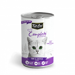 Kit Cat Complete Cuisine Canned Wet Cat Food (Tuna & Chicken in Broth)