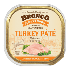 Bronco Turkey Pate Tray 100g