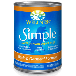 Wellness Simple Duck & Oatmeal Formula for Dog 12.5oz