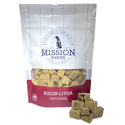 Mission Farms Freee-Dried Bison Liver Dog Treats 3oz