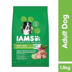 IAMS Dog Food Dry Food Adult All Breed Chic 1.5kg