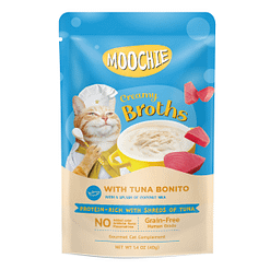 Moochie Creamy Broth with Tuna Bonito Wet Cat Food 40g