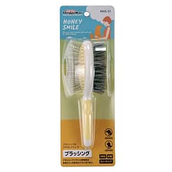 Honey Smile Double Sided Pin & Bristle Brush for Cats & Dogs