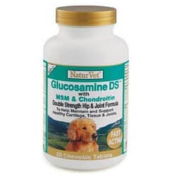 NaturVet Glucosamine Double Strength with MSM & Chondroitin 60ct