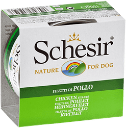 Schesir Dog Can in Jelly Chicken Fillets Wet Dog Food 150g