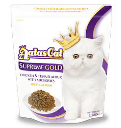 Aatas Cat Supreme Gold Chicken & Tuna w Anchovies 1.2kg