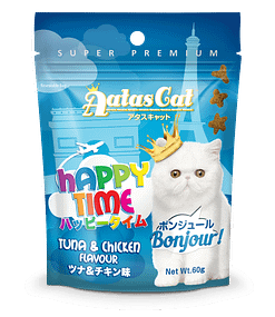 Aatas Cat Happy Time Bonjour Tuna & Chicken 60g