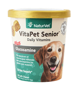 NaturVet VitaPet Senior Plus Glucosamine for Dog 60ct