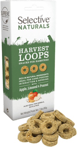 Supreme Harvest Loops with Apple, Linseed & Peanut 80g