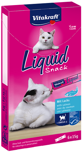 Vitakraft Cat Liquid Snack Salmon & Omega 3 90g