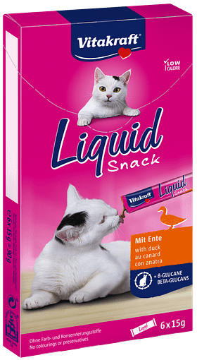 Vitakraft Cat Liquid Snack Duck & Beta-Glucans 90g