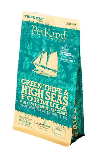 PetKind Tripe Dry Green Tripe & High Seas Formula Dry Cat Food