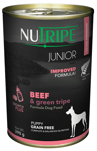 Nutripe Junior Beef & Green Tripe Dog