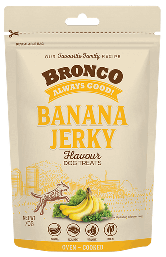 Bronco Jerky Banana Dog Treats