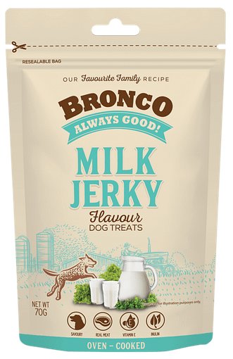 Bronco Jerky Milk Dog Treats