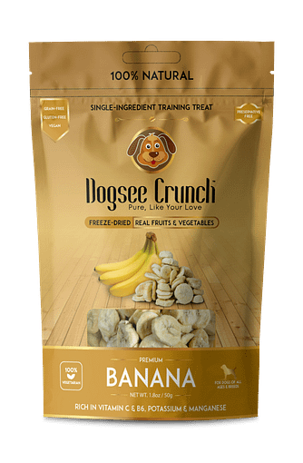 Dogsee Crunch Freeze-Dried Banana Dog Treats