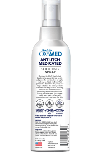 TropiClean OxyMed Anti-Itch Medicated Pet Spray