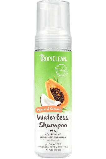 TropiClean Papaya & Coconut Waterless Pet Shampoo (Nourishing)