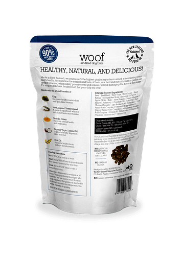 WOOF Air Dried Beef Dog Treat 100g