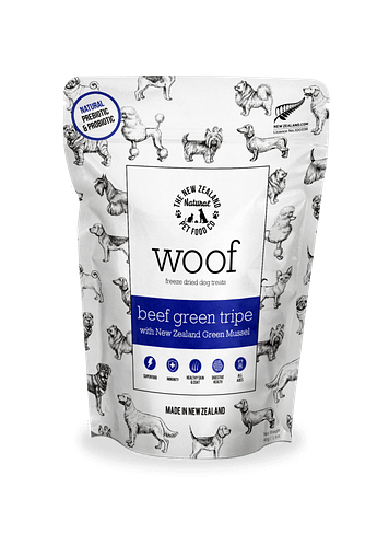 WOOF Freeze Dried Beef Green Tripe Dog Treat