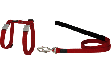 Red Dingo Cat Combo Classic - Harness & Lead - Red