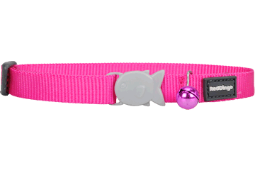 Red Dingo Cat Classic Collar - Hot Pink