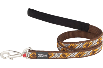 Red Dingo Fixed Monty Lead - Brown