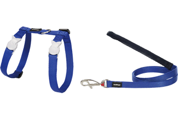 Red Dingo Cat Combo Classic - Harness & Lead - Dark Blue