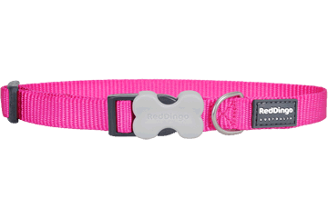 Red Dingo Bucklebone Classic Collar - Hot Pink