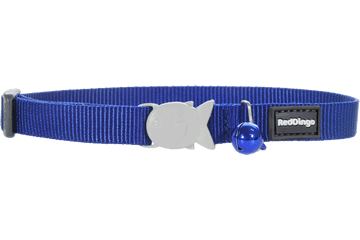 Red Dingo Cat Classic Collar - Dark Blue