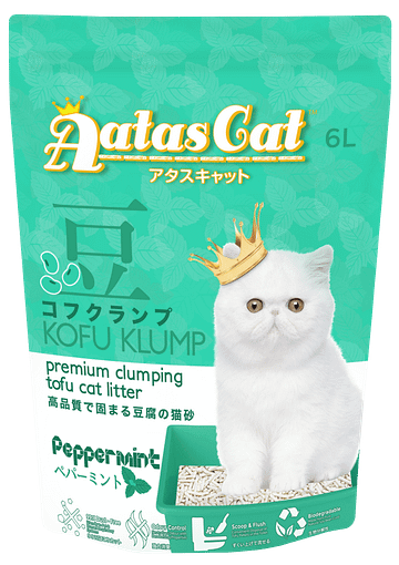 Aatas Cat Kofu Klump Tofu Cat Litter Peppermint 6L