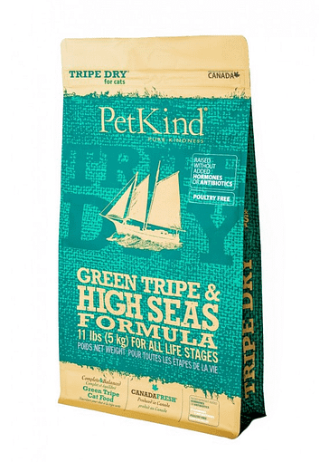 PetKind Tripe Dry Green Tripe & High Seas Formula Dry Cat Food