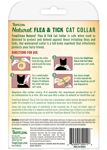 TropiClean Natural Flea & Tick Cat Collar