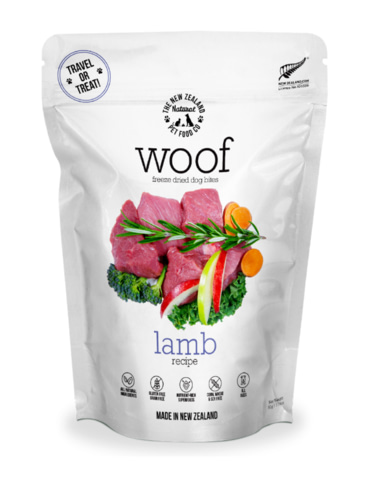 WOOF Freeze Dried Raw Lamb Dog Treats 50g