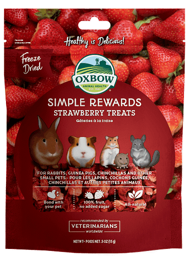 Oxbow Simple Rewards Strawberry Treats for Small Animals