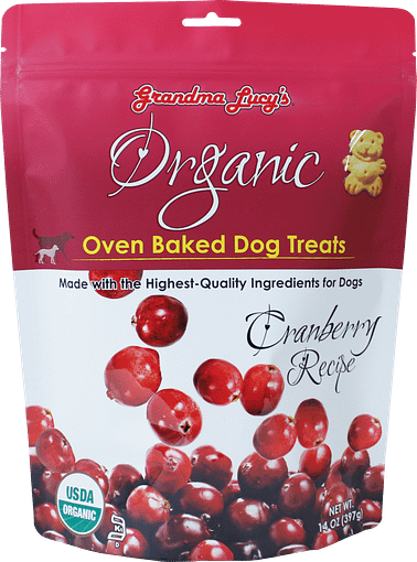 Grandma Lucy's Organic Cranberry Oven Baked Dog Treats 14oz