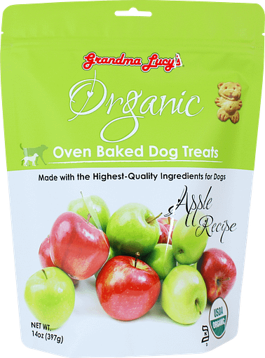 Grandma Lucy's Organic Apple Oven Baked Dog Treats 14oz