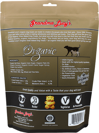 Grandma Lucy's Organic Coconut Oven Baked Dog Treats 14oz