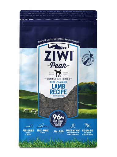 ZIWI Peak Air-Dried Lamb Dog Food 4KG