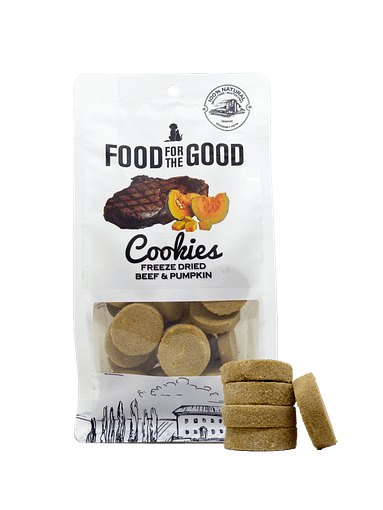 Food For The Good Freeze Dried Beef & Pumpkin Cookies Cats & Dogs Treats